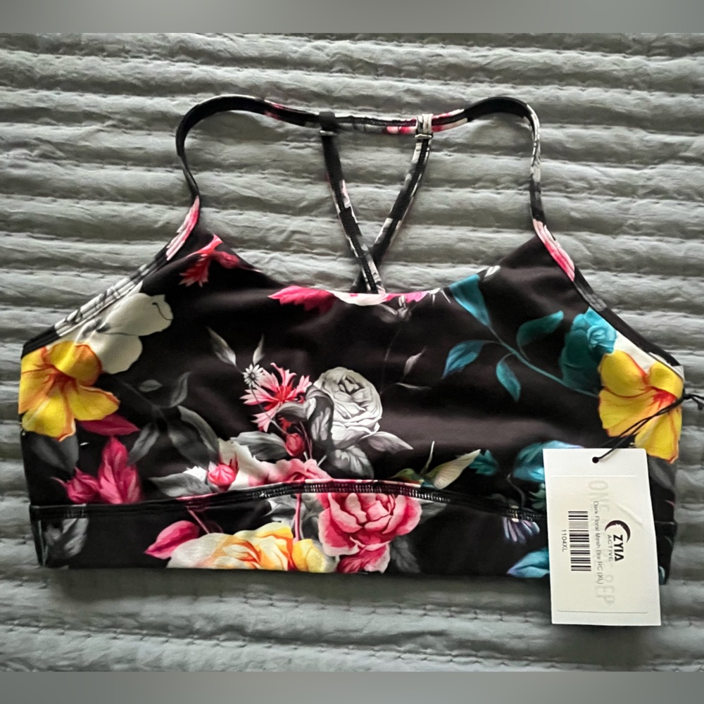 ZYIA Floral Sports Bra (XL)